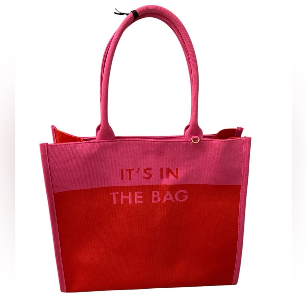 kate spade Target Large Pink and Red Tote Bag NWT
